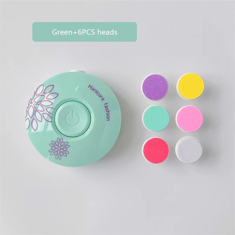 Lime à ongles électrique bébé cartoon - kit manucure pédicure nouveau-né outil soin enfant adulte