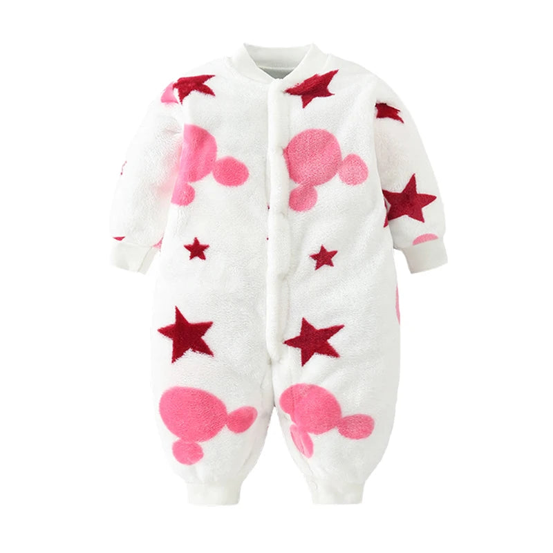 Body bébé flanelle doux printemps hiver - grenouillère fille garçon 0-18 mois