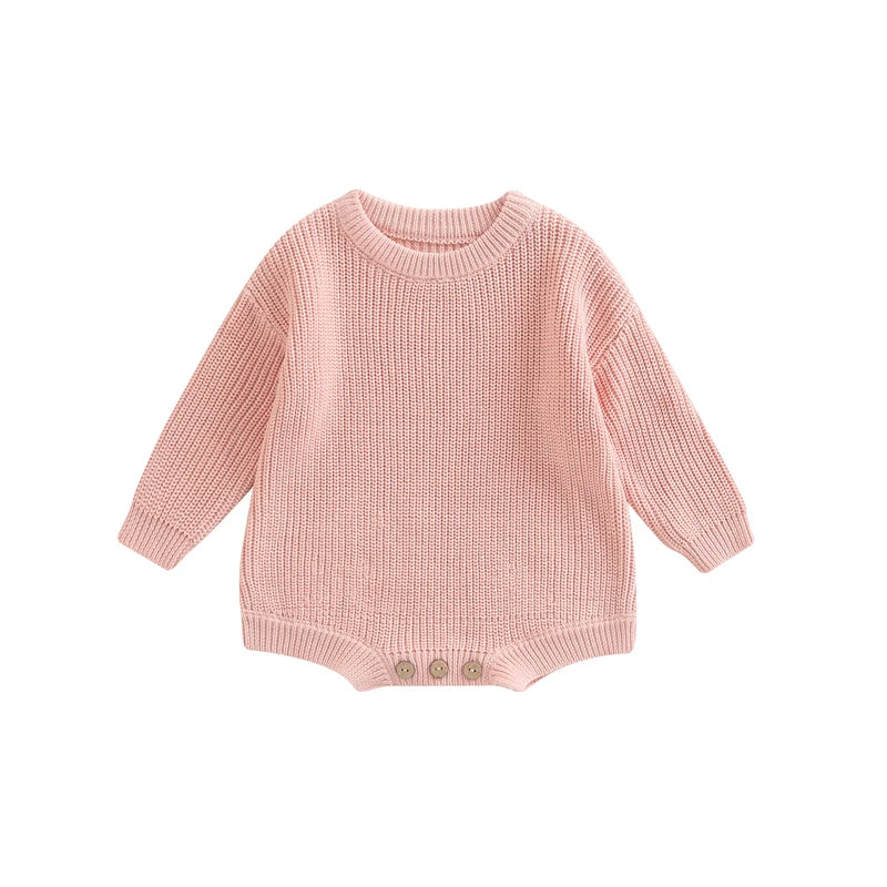 Barboteuse tricot bébé Mybooni | Pull manches longues — Garçon & Fille 0-2 ans