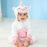Pyjama combinaison polaire Mybooni — Motif licorne, lapin et dinosaure