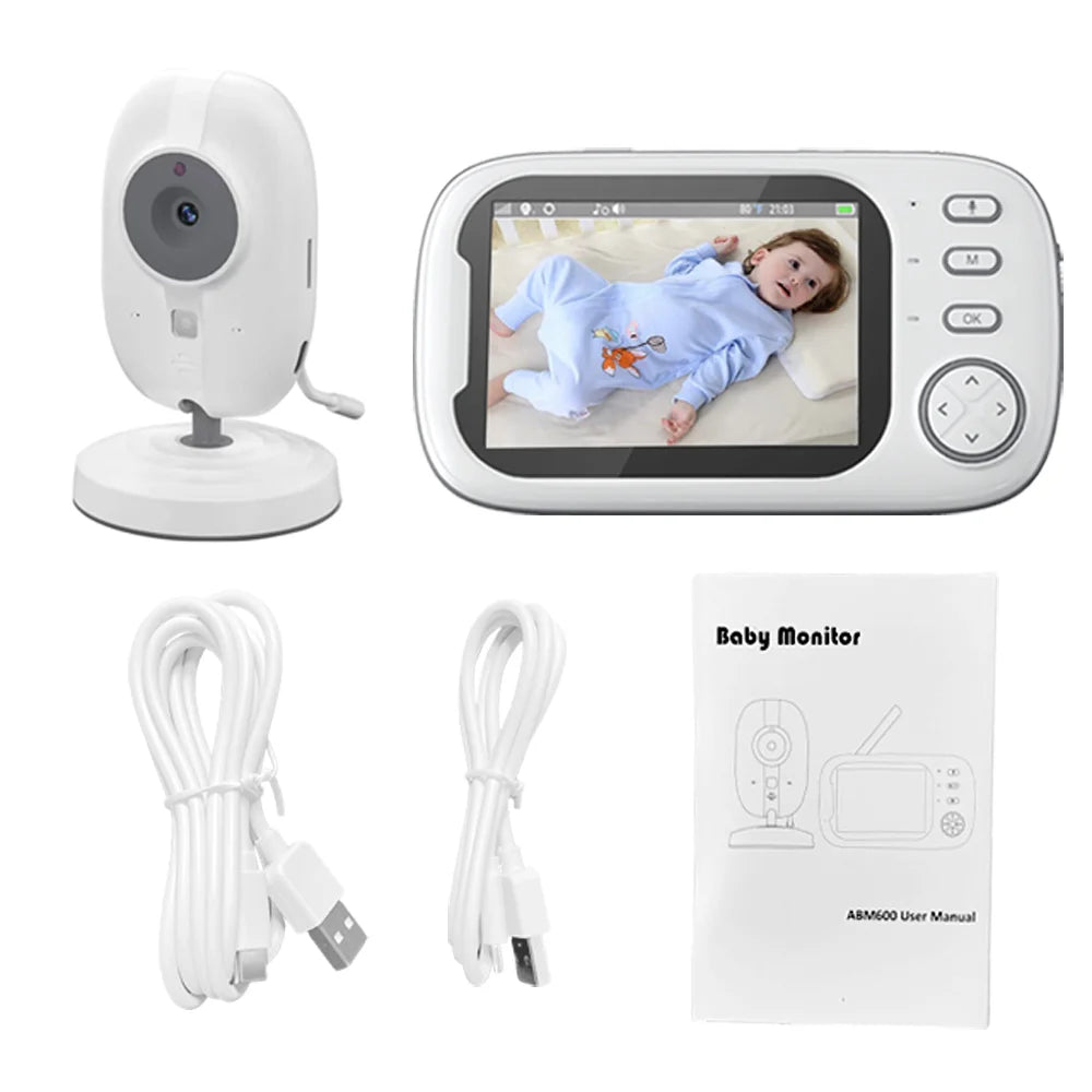 Babyphone vidéo 3,5 pouces sans fil Mybooni — Vision nocturne surveillance température