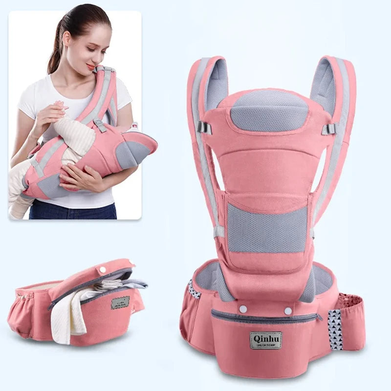 Porte-bébé ergonomique hanche Mybooni — Kangourou avant et arrière nouveau-né