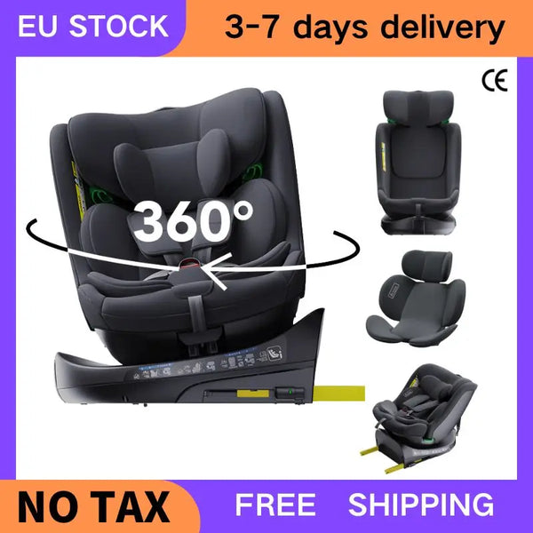 Siège auto bébé Gris en situation d'utilisation