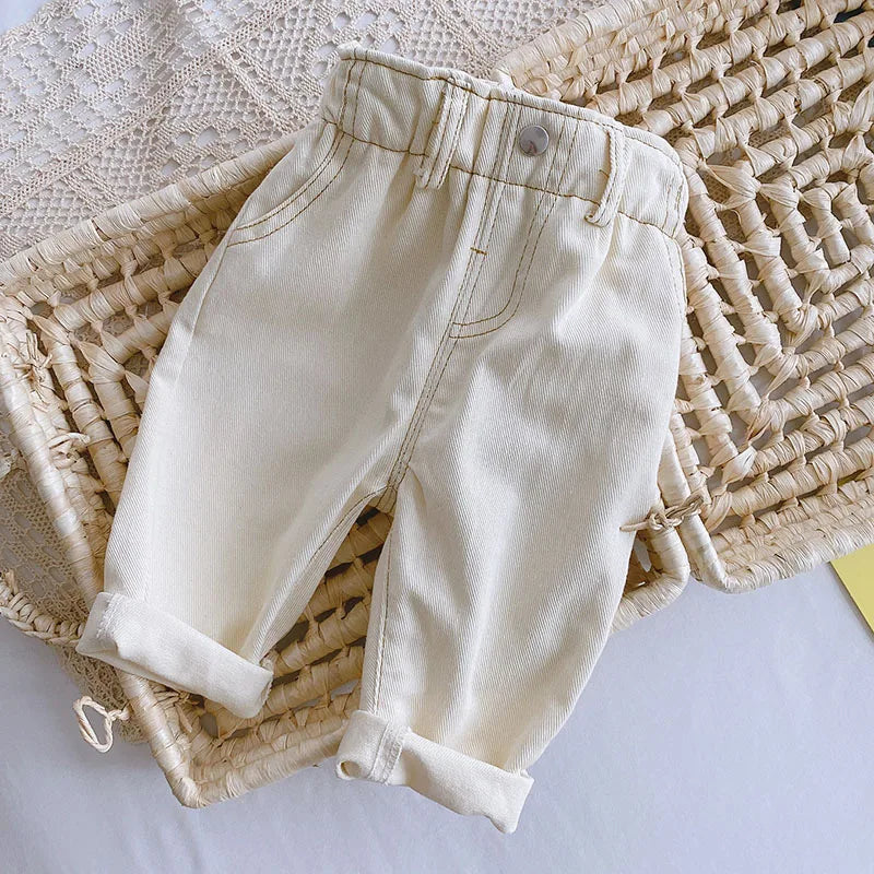 Pantalon droit enfant MILANCEL - jean mode garçon 1-6 ans printemps automne