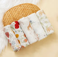 Lot 5 langes multifonctions bébé Bouni — Coton bambou certifié