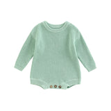 Barboteuse tricot bébé Mybooni | Pull manches longues — Garçon & Fille 0-2 ans