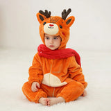 Combinaison pyjama bébé flanelle cartoon - grenouillère licorne/lapin/dinosaure animal