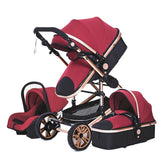 Poussette 3-en-1 pliable Bouni — Multifonction siège auto inclus