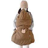 Cape à capuche bébé pour poussette et porte-bébé
