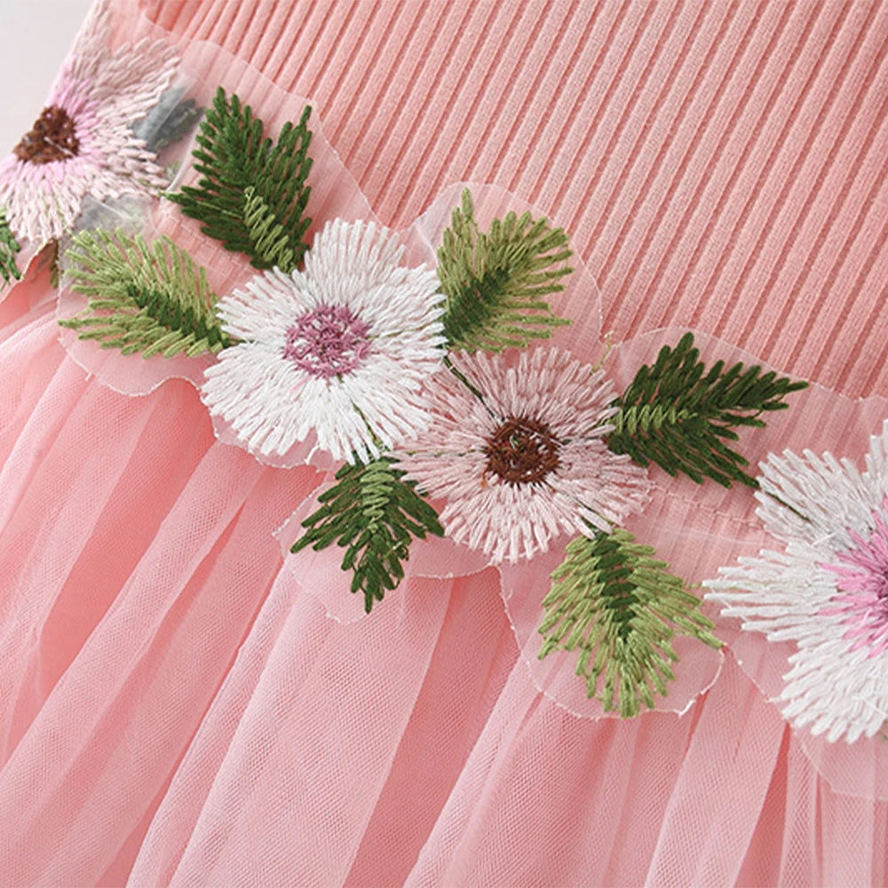 Summer New Waist Line Flower Mesh Yarn Skirt Gi avec accessoires inclus | Bouni