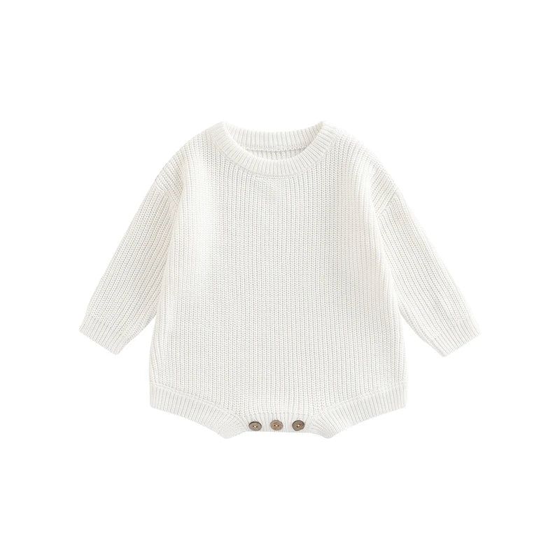 Barboteuse tricot bébé Mybooni | Pull manches longues — Garçon & Fille 0-2 ans