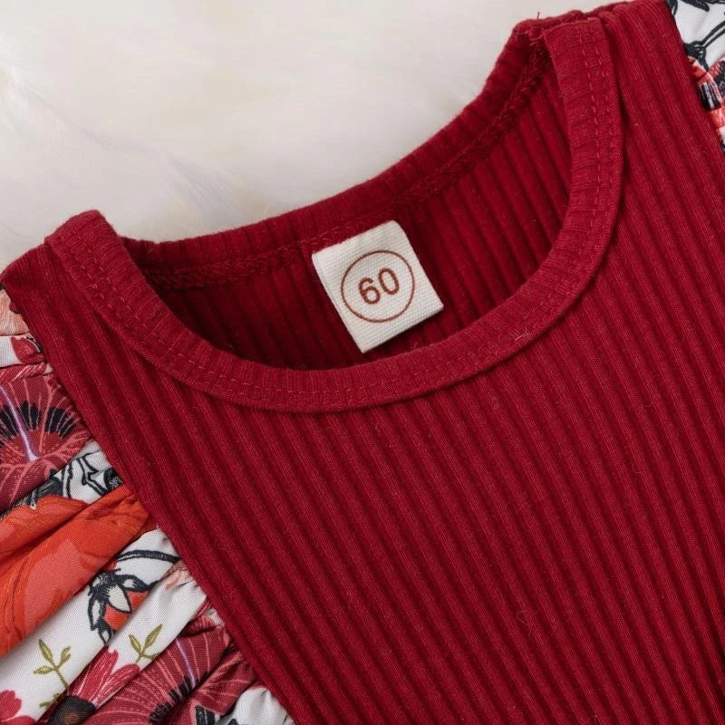 Robe bébé fille à nœud rayée Mybooni — Coton été nouveau-né