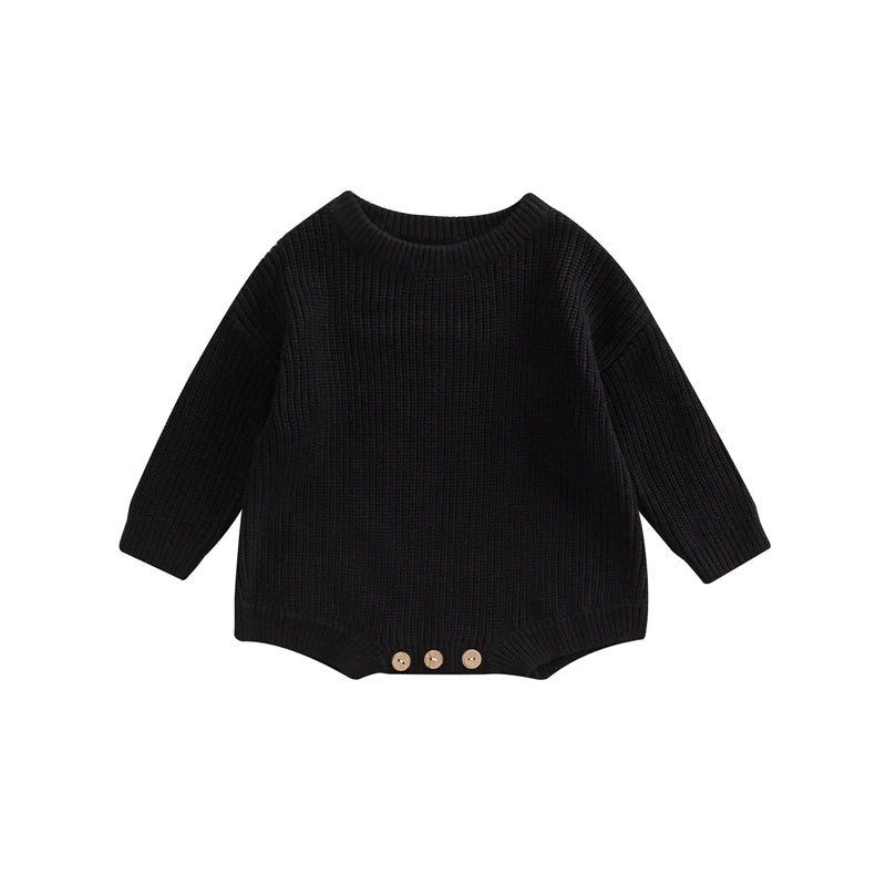 Barboteuse tricot bébé Mybooni | Pull manches longues — Garçon & Fille 0-2 ans