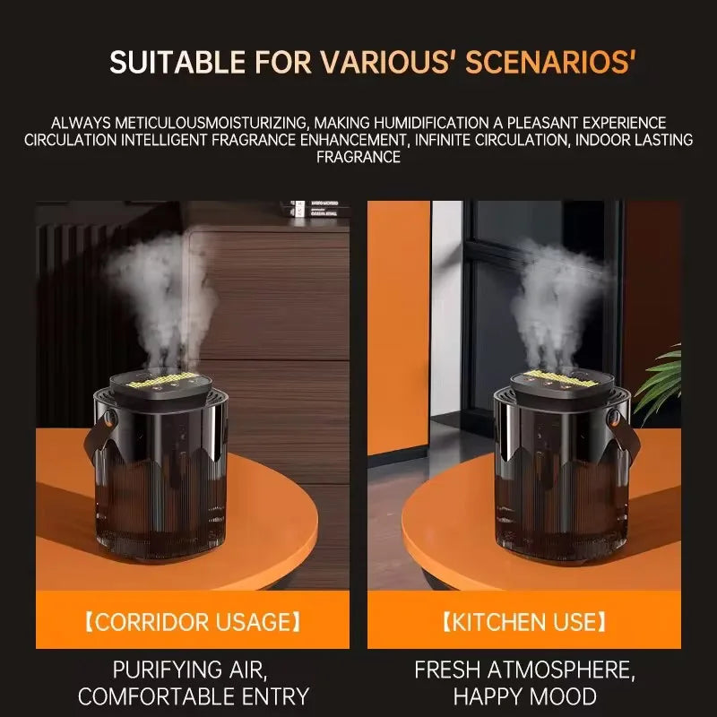 Humidificateur diffuseur d'arômes 3L Mybooni — 3 buses, 12h autonomie, mode nuit