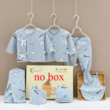 Coffret bébé 7 pièces Mybooni — Body cartoon manches longues, pantalon et bonnet