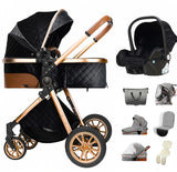 Poussette 3-en-1 pliable Mybooni — Multifonction siège auto inclus