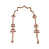 Attache-tétine silicone avec sangle de sécurité - accessoire poussette et chaise haute
