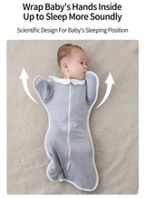 Gigoteuse nouveau-né anti-sursaut mains levées coton - turbulette emmaillotage couverture bébé