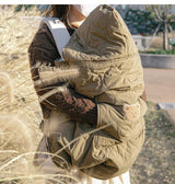 Cape à capuche bébé pour poussette et porte-bébé