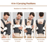 Porte-bébé ergonomique — vue face | Bouni
