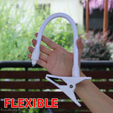 Support caméra babyphone flexible clip - fixation universelle pliable sans perçage webcam moniteur