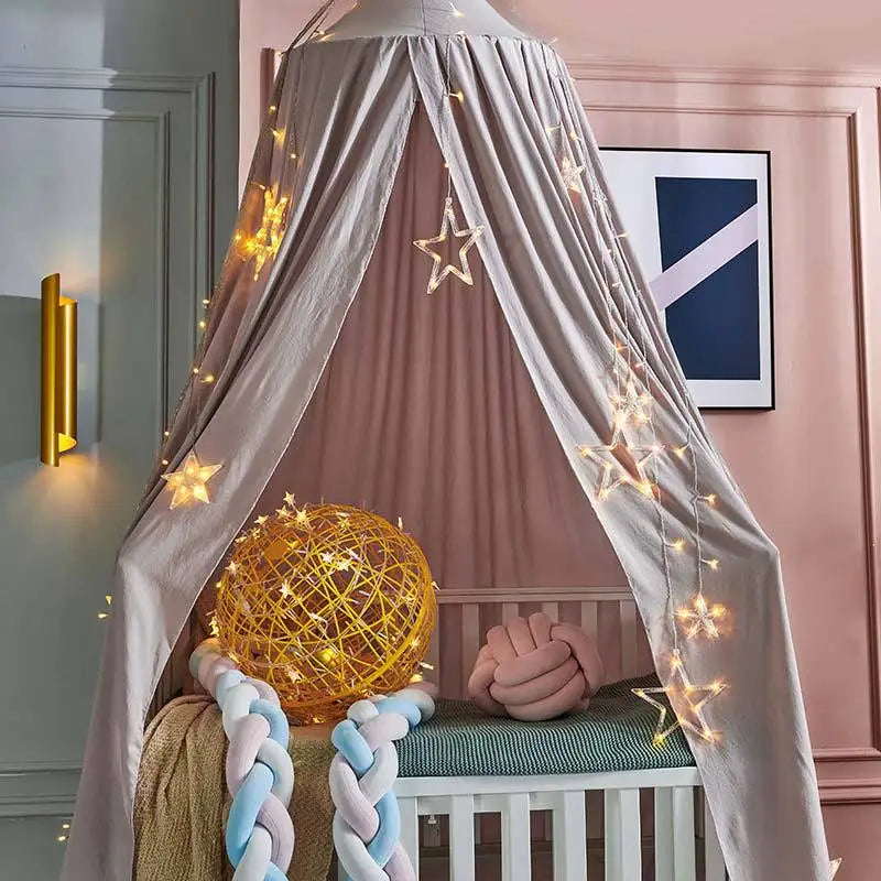 Moustiquaire lit bébé princesse baldaquin - rideau ciel de lit décoratif fille