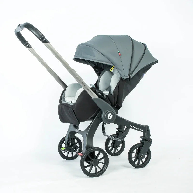 Poussette 4-en-1 pliable Bouni — Siège auto intégré