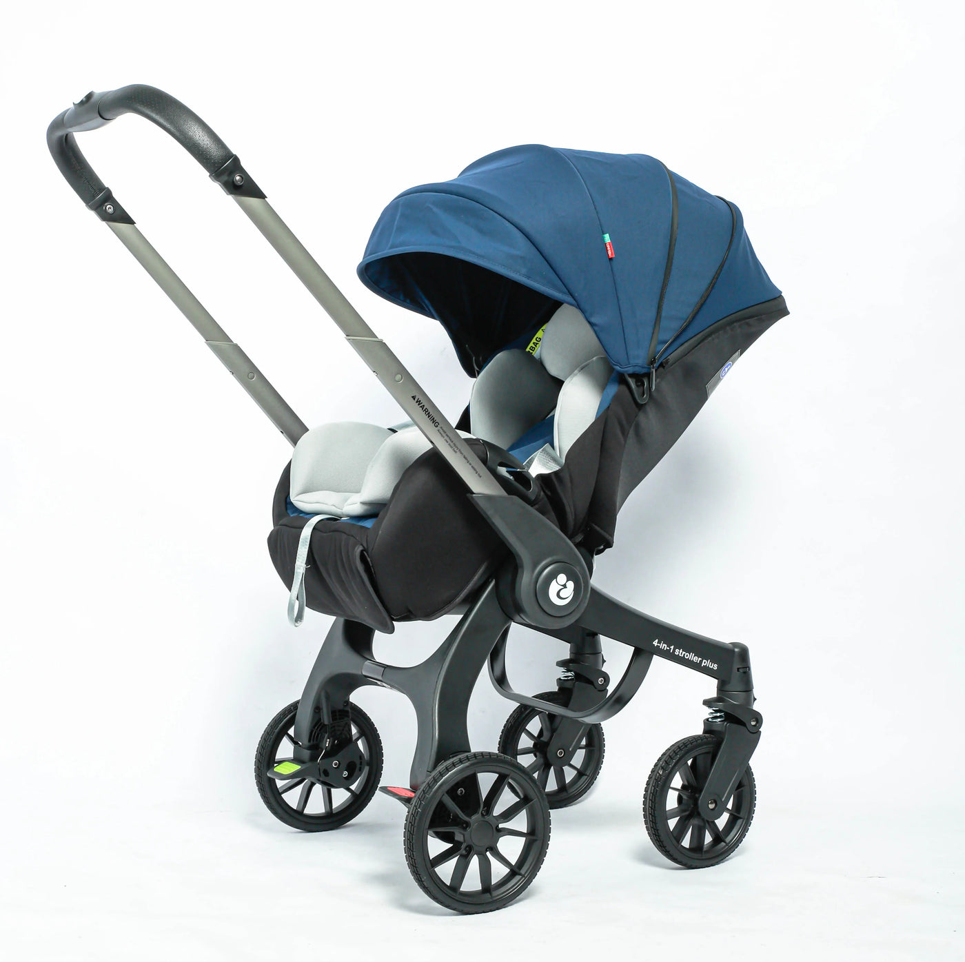 Poussette 4-en-1 multifonctionnelle pliable avec siège auto bébé EU Stock