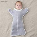 Gigoteuse anti-sursaut bébé Mybooni — Turbulette emmaillotage coton mains relevées