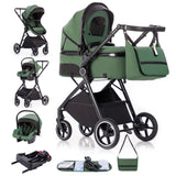 Poussette 3-en-1 pliable Mybooni — Norme EU nouveau-né