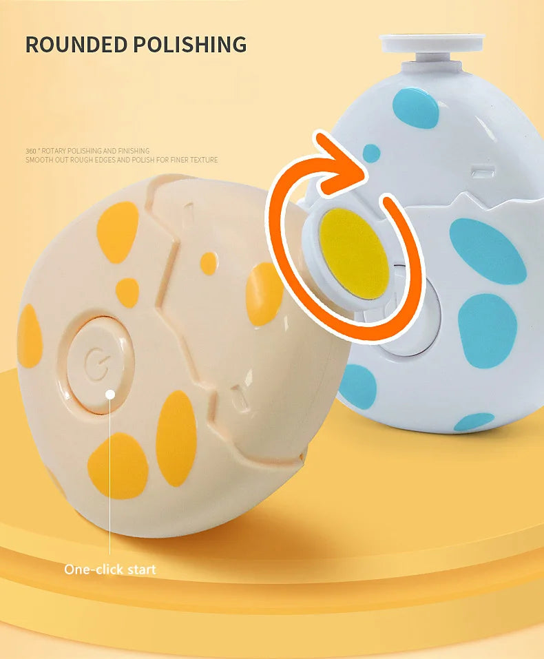Lime à ongles électrique bébé cartoon - kit manucure pédicure nouveau-né outil soin enfant adulte