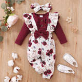 Body rouge bébé fille Bouni — ensemble festif 0-18 mois