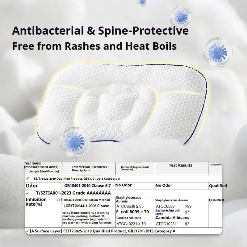 Oreiller orthopédique bébé Bouni — Anti-tête plate, ergonomique, pour nouveau-né