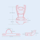 Porte-bébé ergonomique hanche Mybooni — Kangourou avant et arrière nouveau-né
