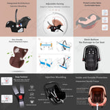 Poussette 3-en-1 pliable Bouni — Multifonction siège auto inclus
