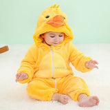 Pyjama combinaison polaire Mybooni — Motif licorne, lapin et dinosaure