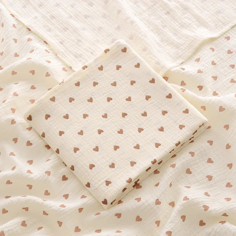Couverture mousseline coton été pour nouveau-né