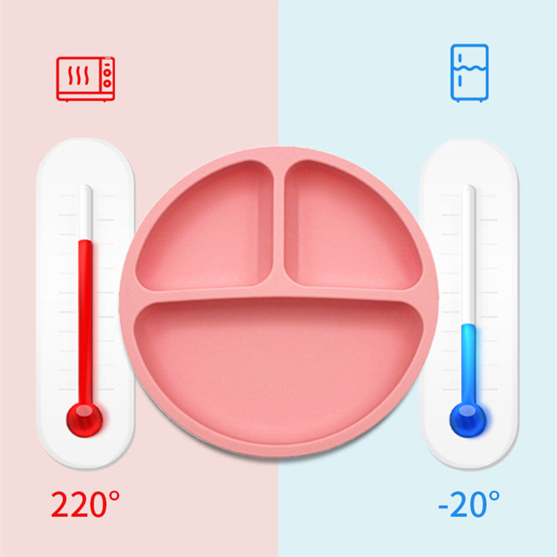 Set repas bébé silicone sans BPA ventouse - bol assiette tasse paille cuillère fourchette enfant