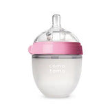 Lot 2 biberons bébé sans BPA silicone vert/rose - biberon enfant 5 oz et 8 oz