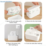 Chauffe-lingettes bébé USB Mybooni — Appareil chauffant lingettes et serviettes
