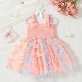 Robe princesse tulle Mybooni — Imprimé papillons bébé fille