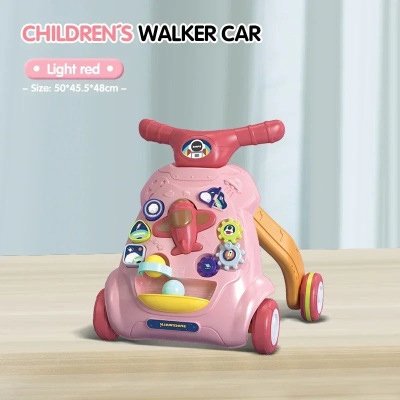 Trotteur bébé musical avec lumières pour 0-12 mois