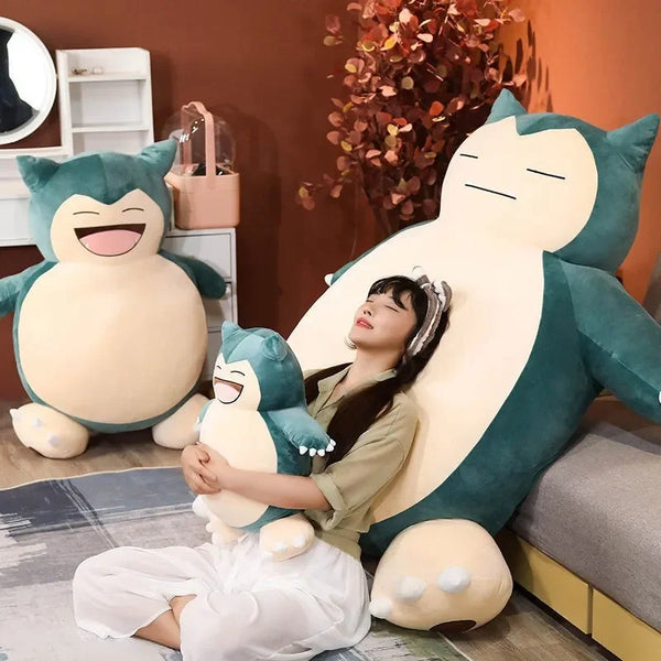 30/200cm Huge Pokemon Snorlax Anime Plush Toys — vue face | Bouni
