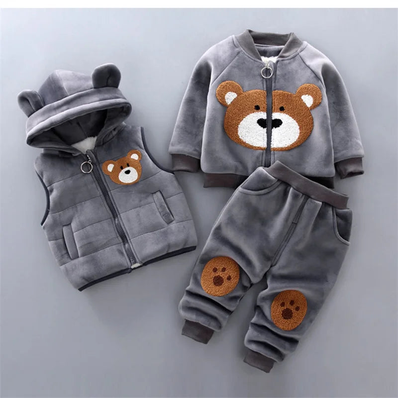 Ensemble sweat capuche bébé Mybooni — Haut et pantalon automne hiver