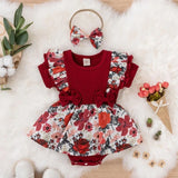 Robe bébé fille à nœud rayée Mybooni — Coton été nouveau-né