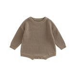 Barboteuse tricot bébé Mybooni | Pull manches longues — Garçon & Fille 0-2 ans